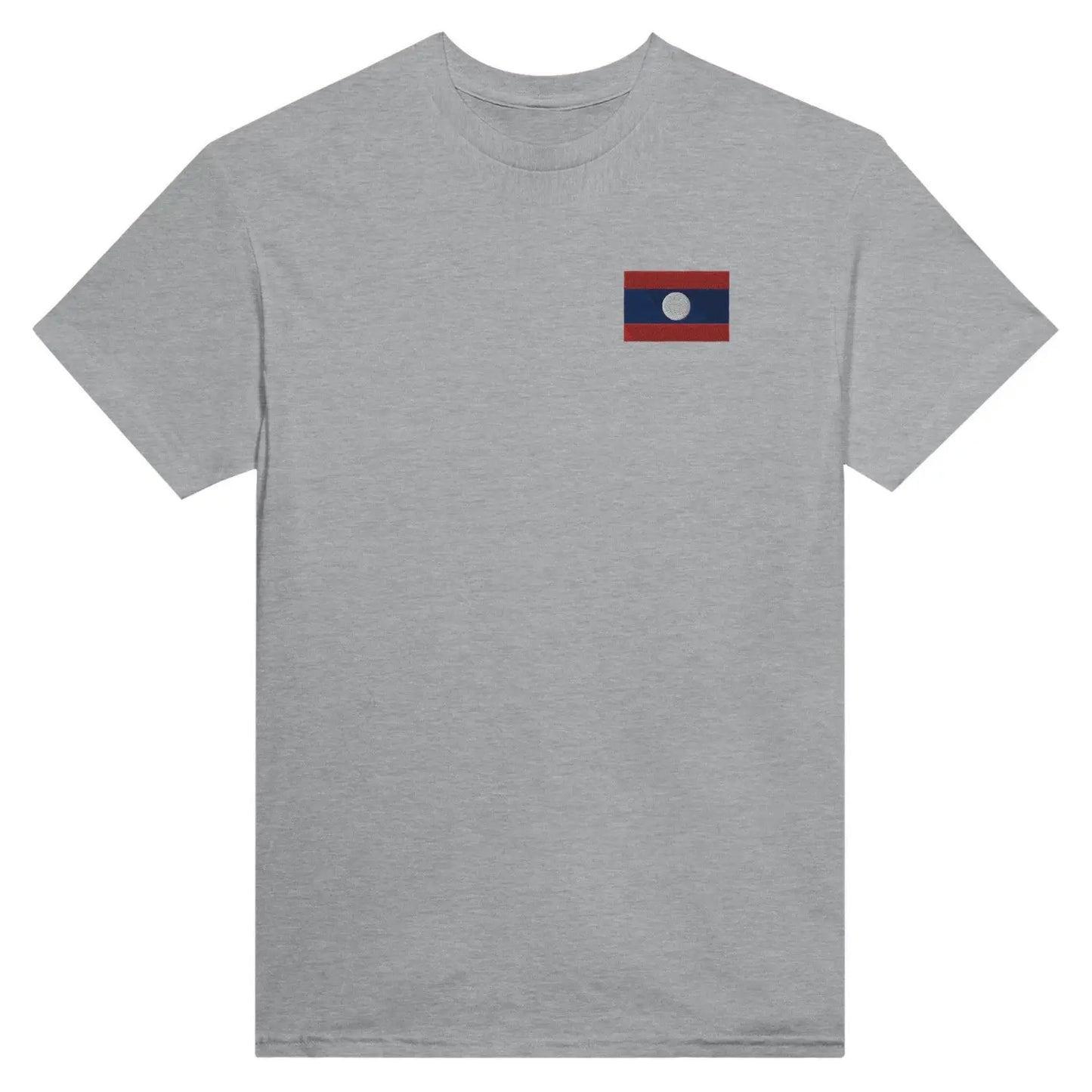 T-Shirt Drapeau Du Laos En Broderie