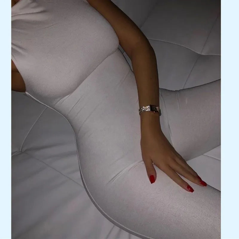 Black Jumpsuit Women Pants Elastic Casual Fitness Sporty Rompers Sleeveless Zipper Activewear Tight Summer Elegance Streetwear